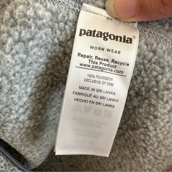 Patagonia gray better sweater, fleece vest full front, zip women’s small - Picture 10 of 14